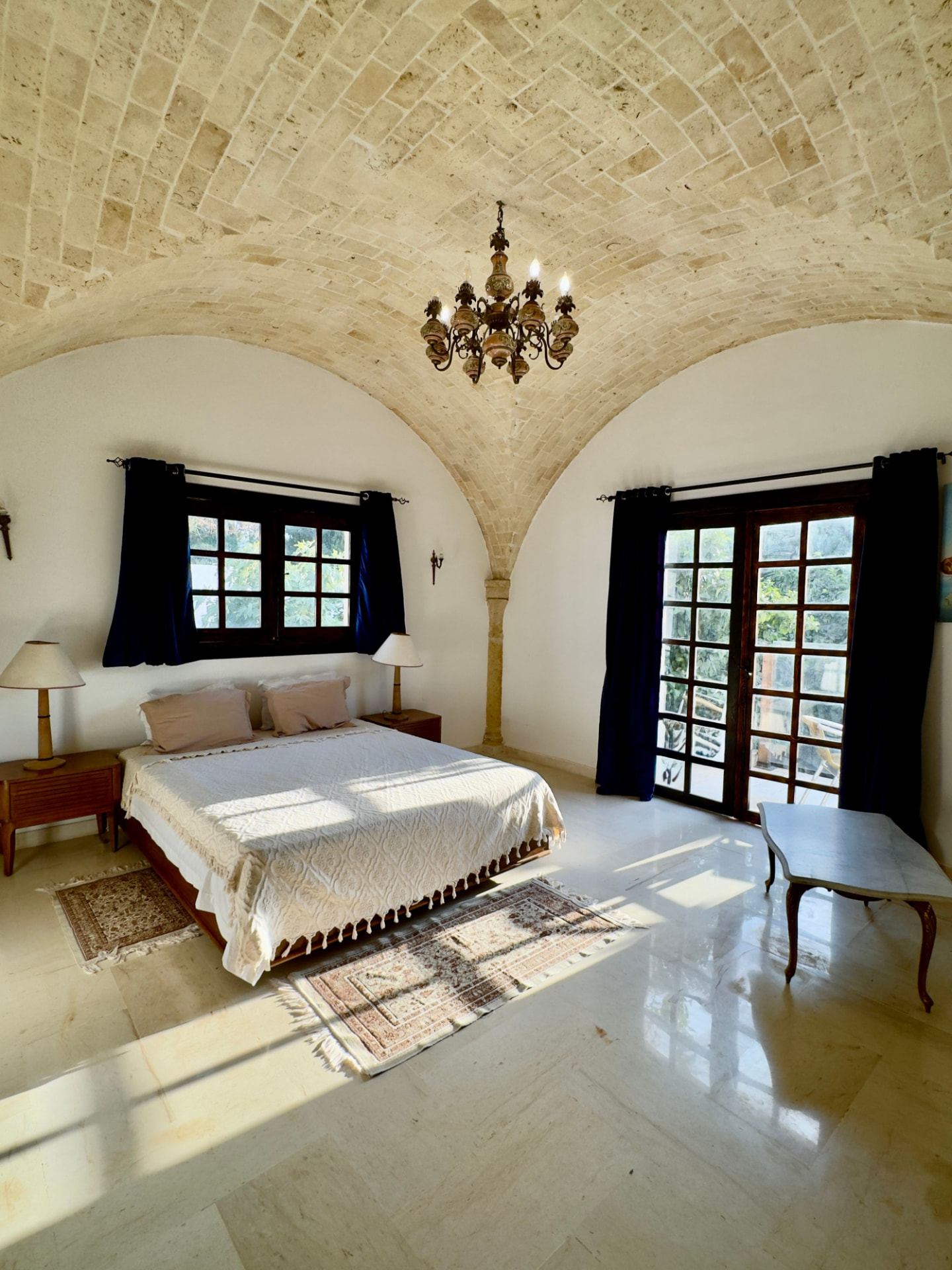 Private Garden View Room at the Trinity Soul retreat property in Nabeul, Tunisia